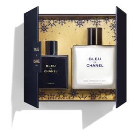 BLEU DE CHANEL CASE PARFUM AND 3-IN-1 MOISTURIZER DUO