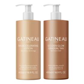 GATINEAU Tan Accelerating Lotion and Golden Glow Gradual Tan Duo (Worth £113) 800ml