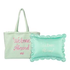 Pure Silk Queen Pillowcase with complimentary Beach bag Les Vacances