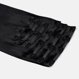 x Huda BARELY THERE® Clip-ins 18'' Jet Set Black