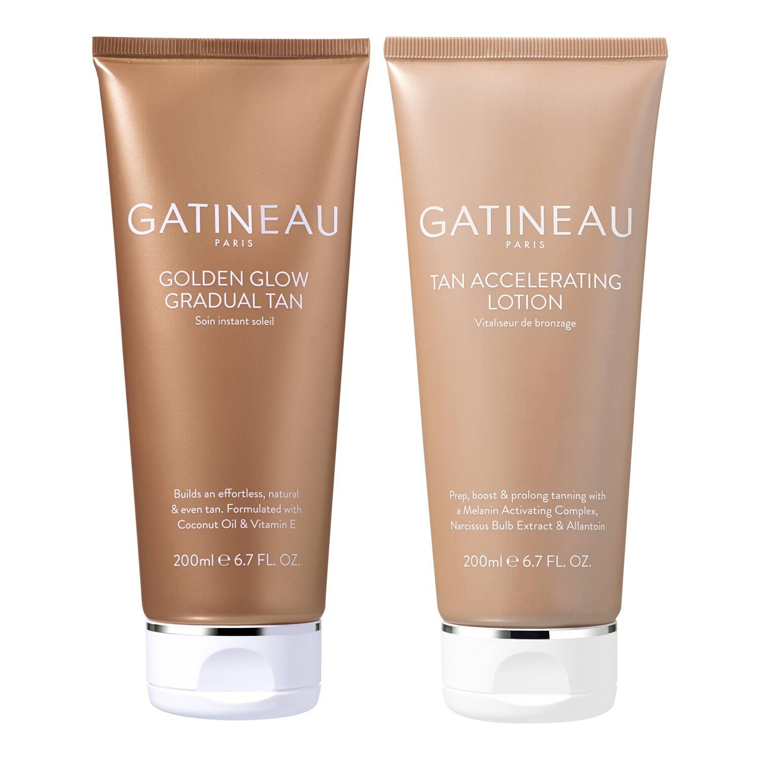 Gatineau Tan Accelerating Lotion And Golden Glow Gradual Tan Duo Set