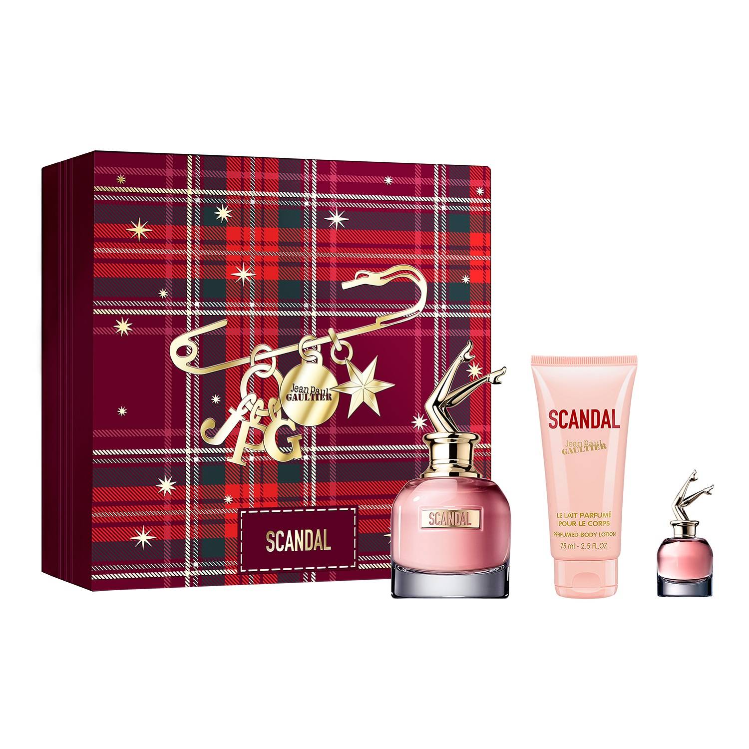 Jean Paul Gaultier Scandal 50ml EDP Spray & 6ml EDP & 75ml Body Lototion - Image 3