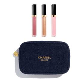 SET TRIO ROUGE COCO GLOSS HOLIDAY 25 + POUCH