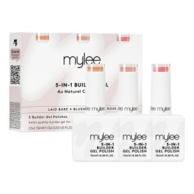 Gel Polish Builder Trio - Au Naturel 3x 15ml French Rose, Laid Bare & Blush