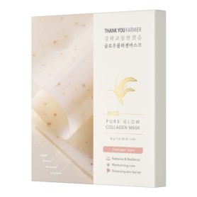Rice Pure Glow Collagen Hydrogel Masks 4 pcs