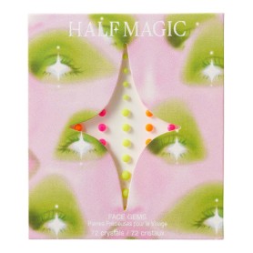 Self-Adhesive Face Gems - Solid Neon 72 crystals / 3 sizes