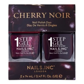 It's Topless 1-Step Gel, Cherry Noir Nail Polish Duo 2x 14ml