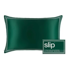 PURE SILK QUEEN PILLOWCASE THE GREEN