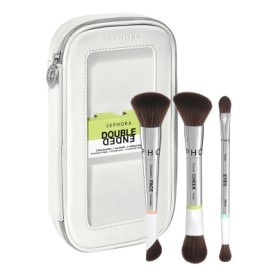 DOUBLE ENDED BRUSH SET - Face and eye makeup brush set Set