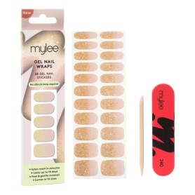Gel Nail Wraps Pink Champers (20pcs)