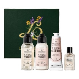 L'Occitane Fleurs De Cerisier (Cherry Blossom) Body Care Collection 75ml + 75ml + 30ml + 7.5ml