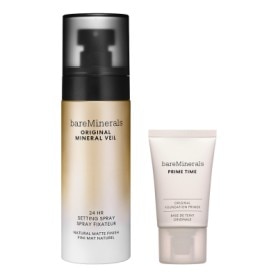 Ready-Set-Go Original Prime & Set Duo Mini Prime Time Primer (15ml) + Mineral Veil Setting Spray (100ml)