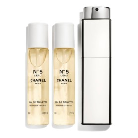 N°5 L'EAU TWIST AND SPRAY REFILLABLE BOTTLE – EAU DE TOILETTE 3 X 20ML