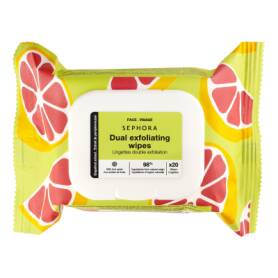 Dual Exfoliating Wipes Grapefruit Extract + Fruit Acids x 20