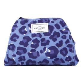 Drawstring Blue Leopard Makeup Bag