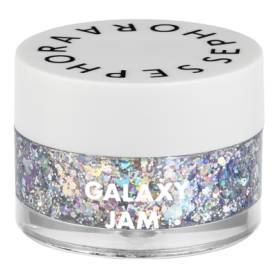 Holographic silver Galaxy Jam