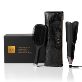 Chronos Max Styler Gift Set with Paddle Brush and Styler Bag Black
