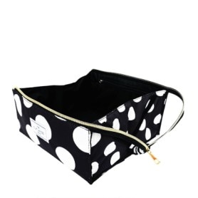 Open Flat Makeup Box Bag Double Spots 1each