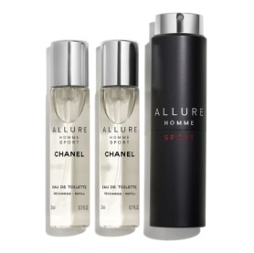 ALLURE HOMME SPORT - Eau De Toilette Refillable Travel Spray 3X20ml