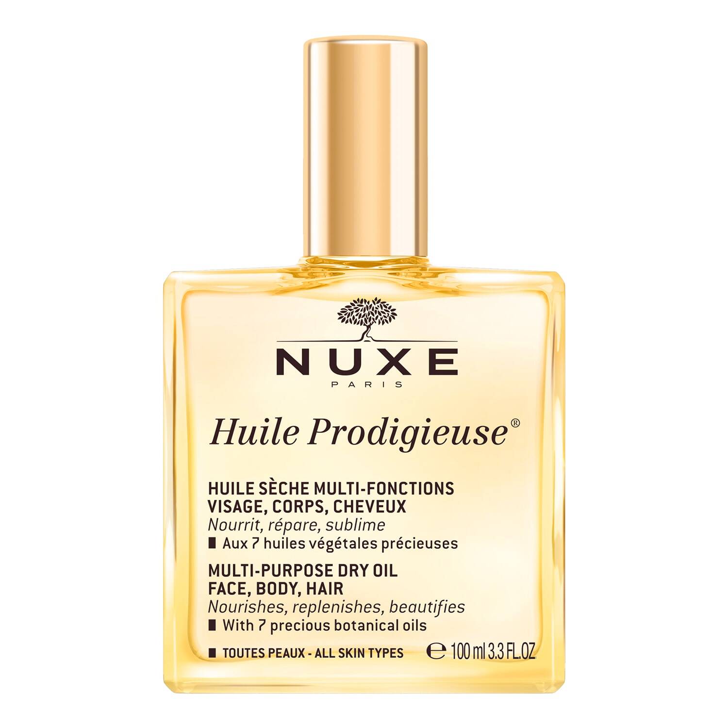 Nuxe Huile Prodigieuse Multi-Purpose Dry Oil For Face Body And Hair 100Ml