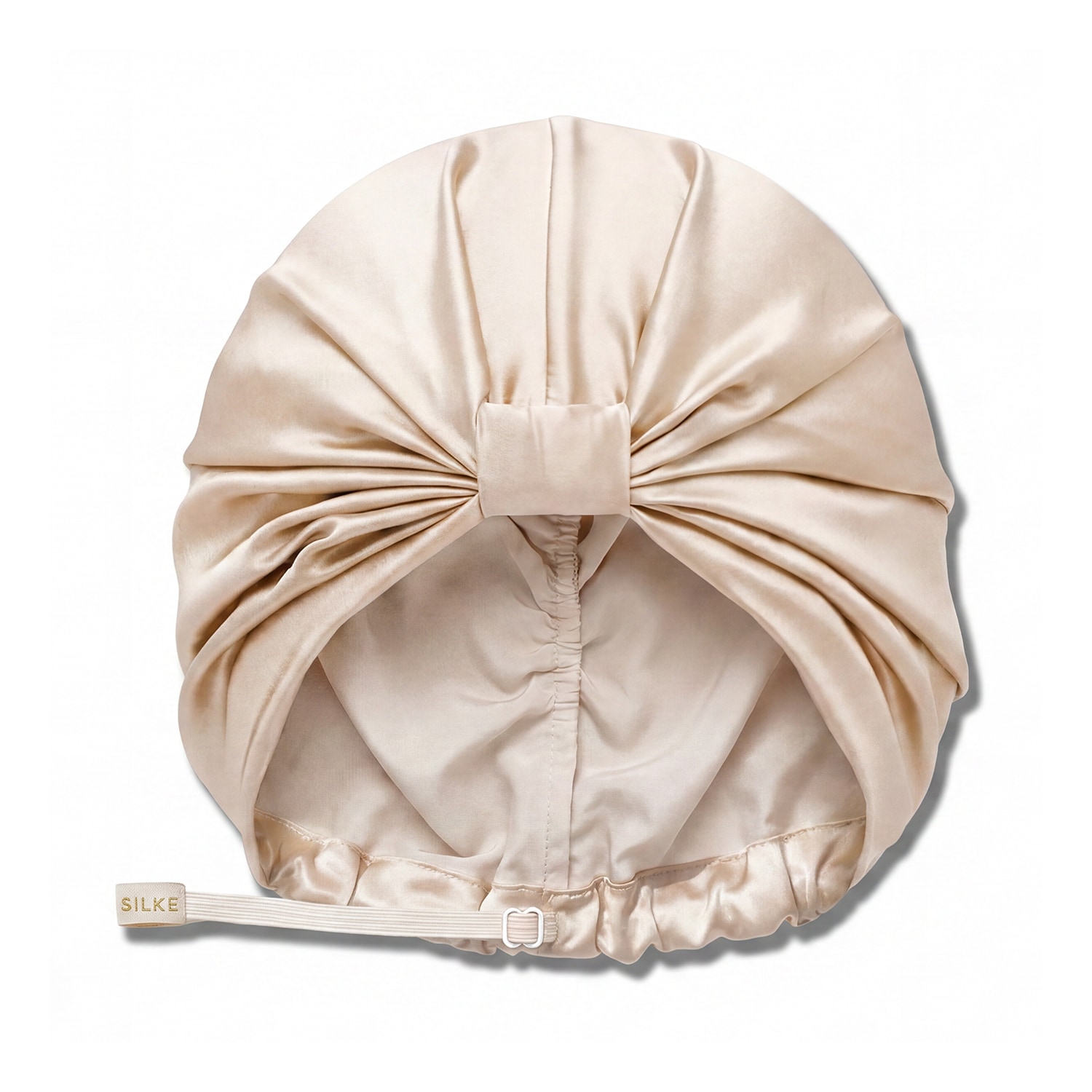 Silke London Pure Silk Hair Wrap Bonnet The Sofia - Champagne