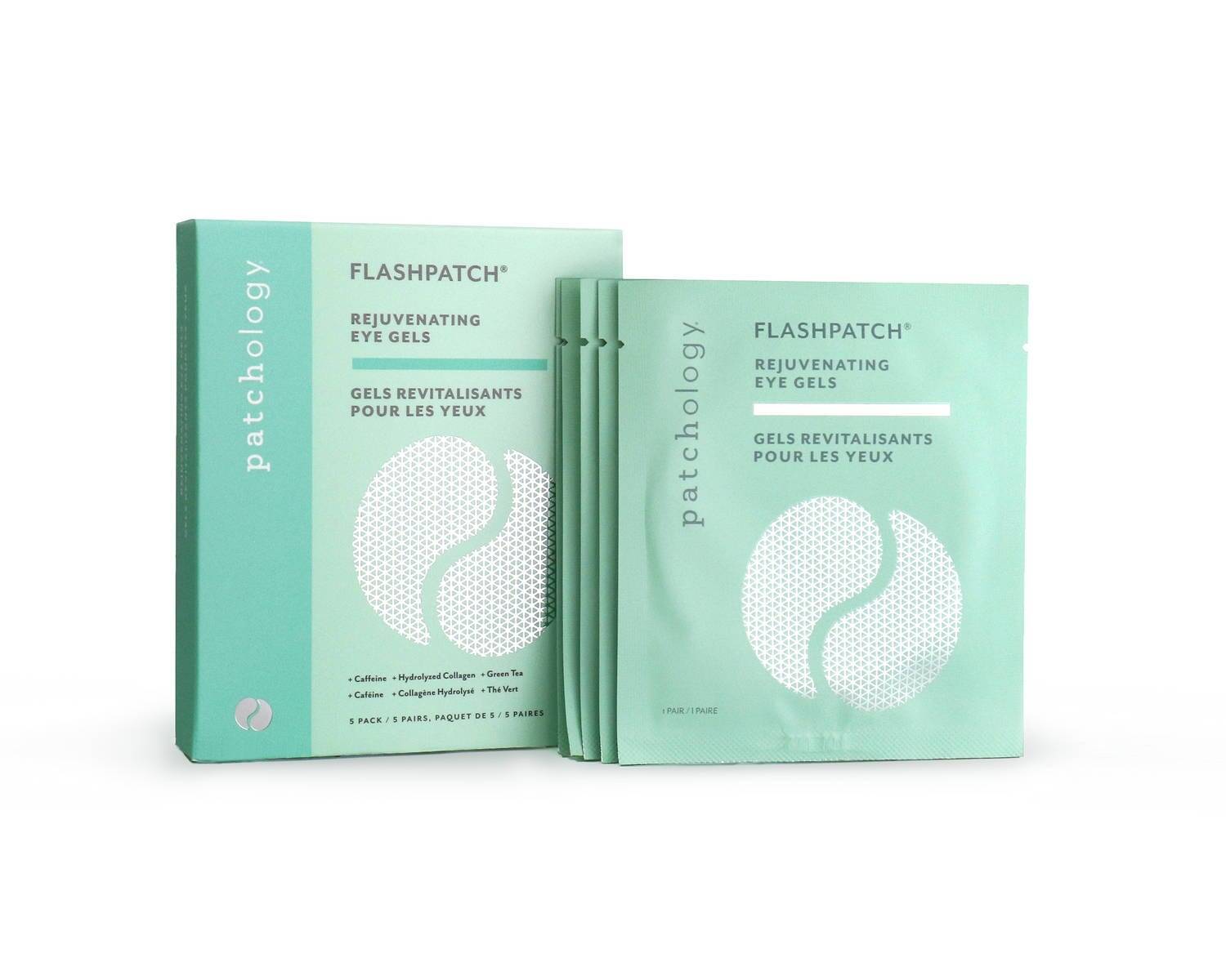 Patchology Flashpatch - 5 Minute Hydrogel Eye Patch Travel Pack Flashpatch Day Eye 5 Pack