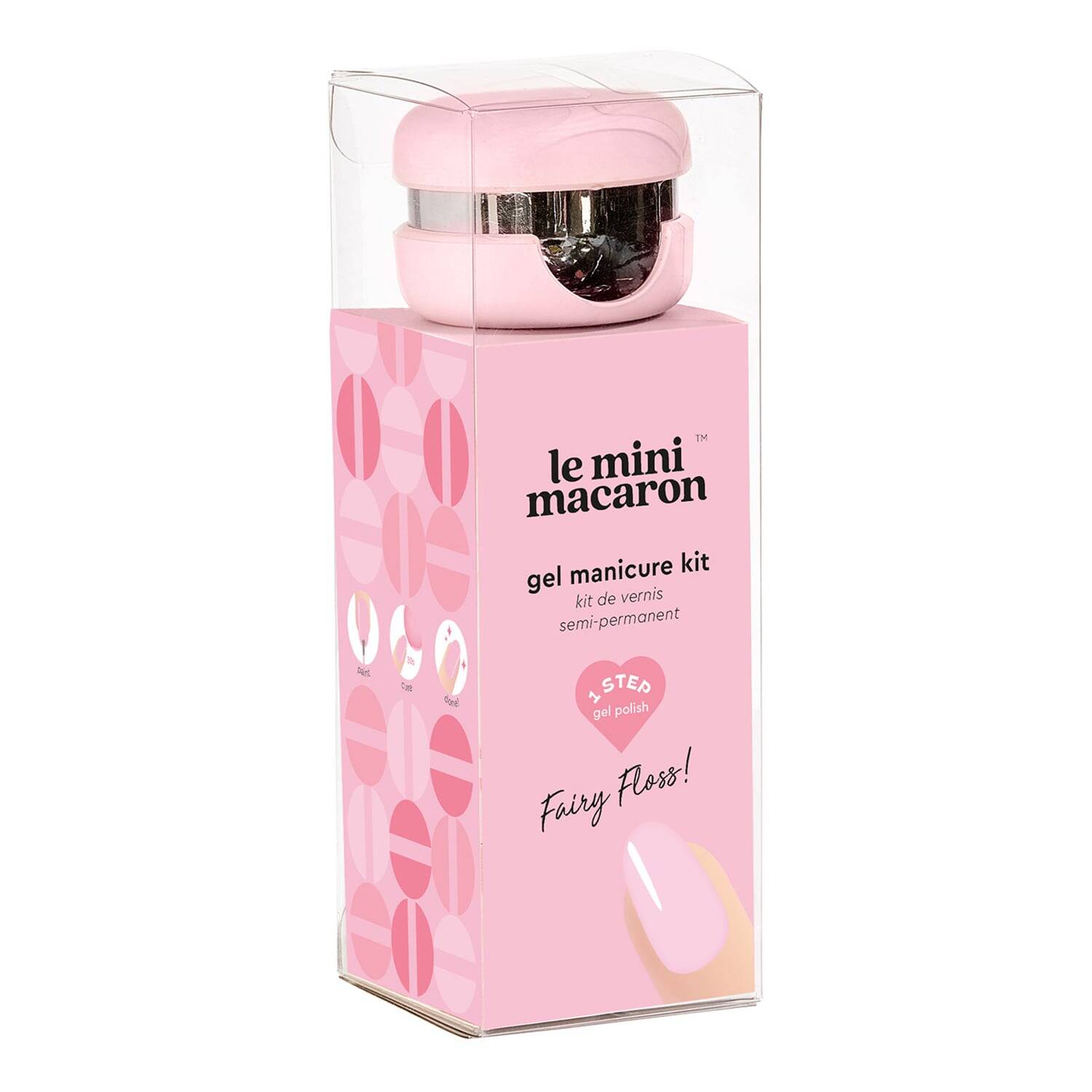 Le Mini Macaron Gel Manicure Kit Kit Fairy Floss