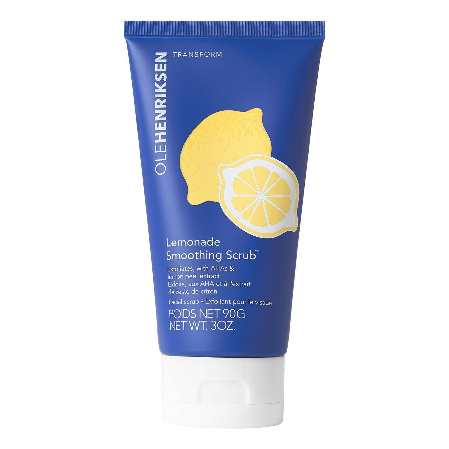 Ole Henriksen Lemonade Smoothing Scrub + Ahas & Lemon Peel Extract Facial Scrub Transform Lemonade Smoothing Scrub 90Ml