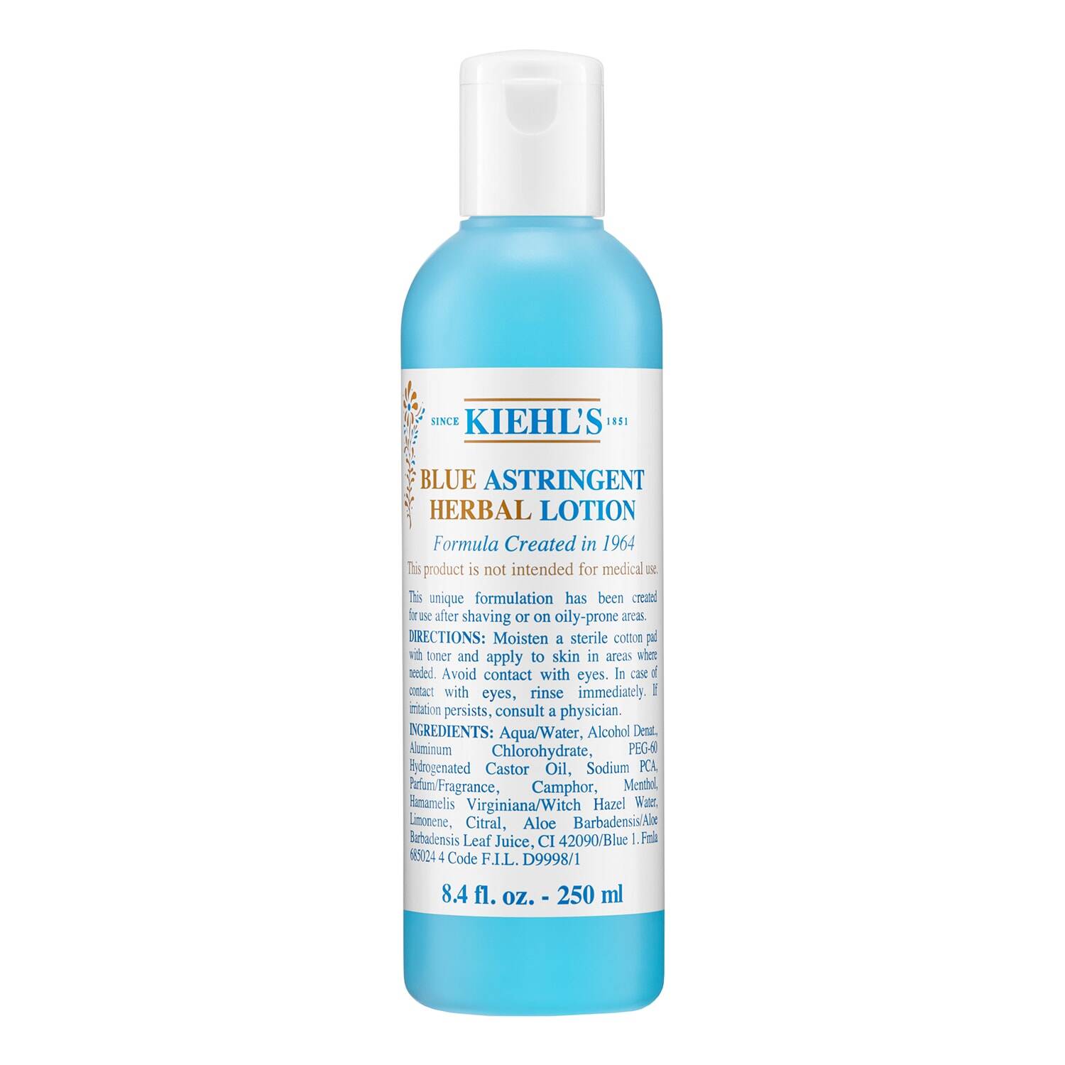 Kiehl's Blue Astringent Herbal Lotion - Anti-Blemish 250Ml