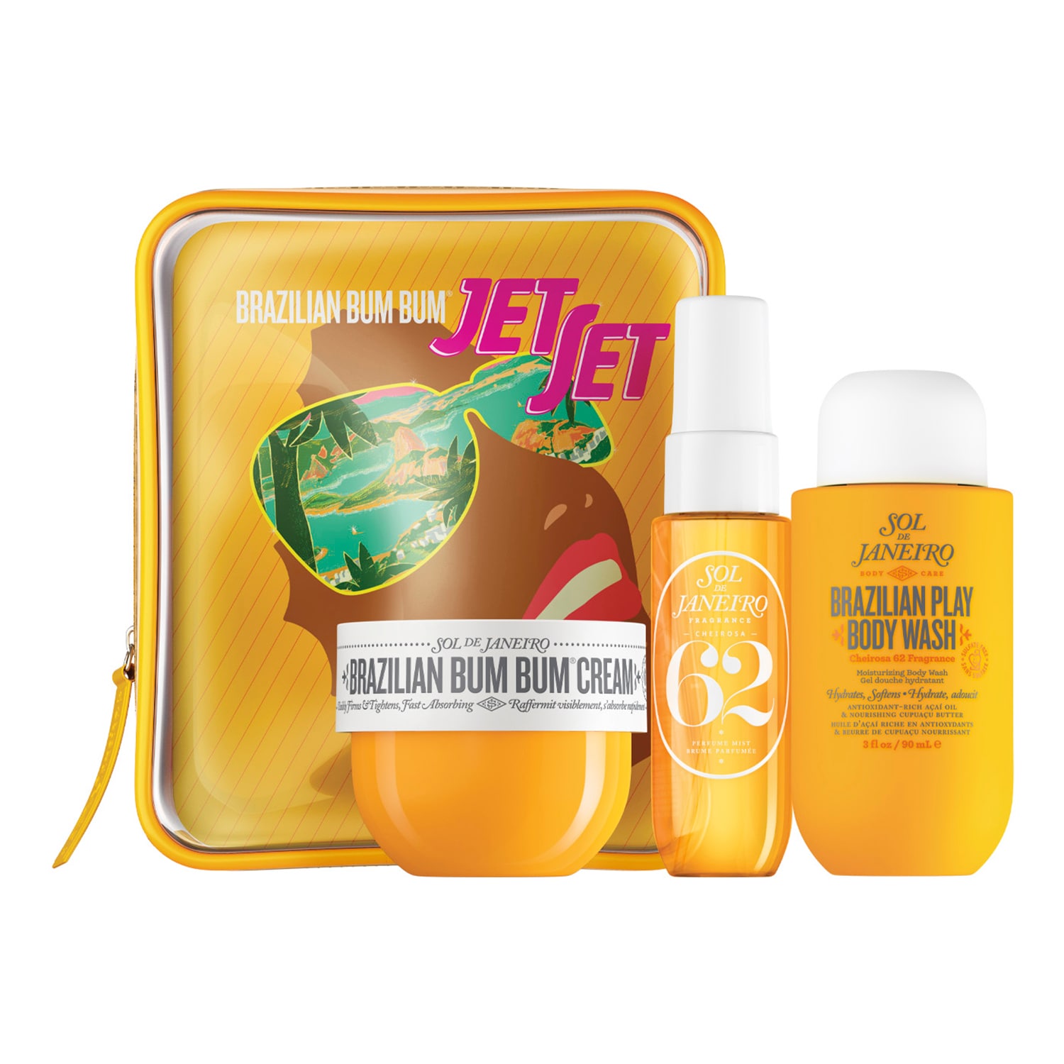 Sol De Janeiro Bum Bum Jet Set - Body Care Set 50Ml + 90Ml + 30Ml