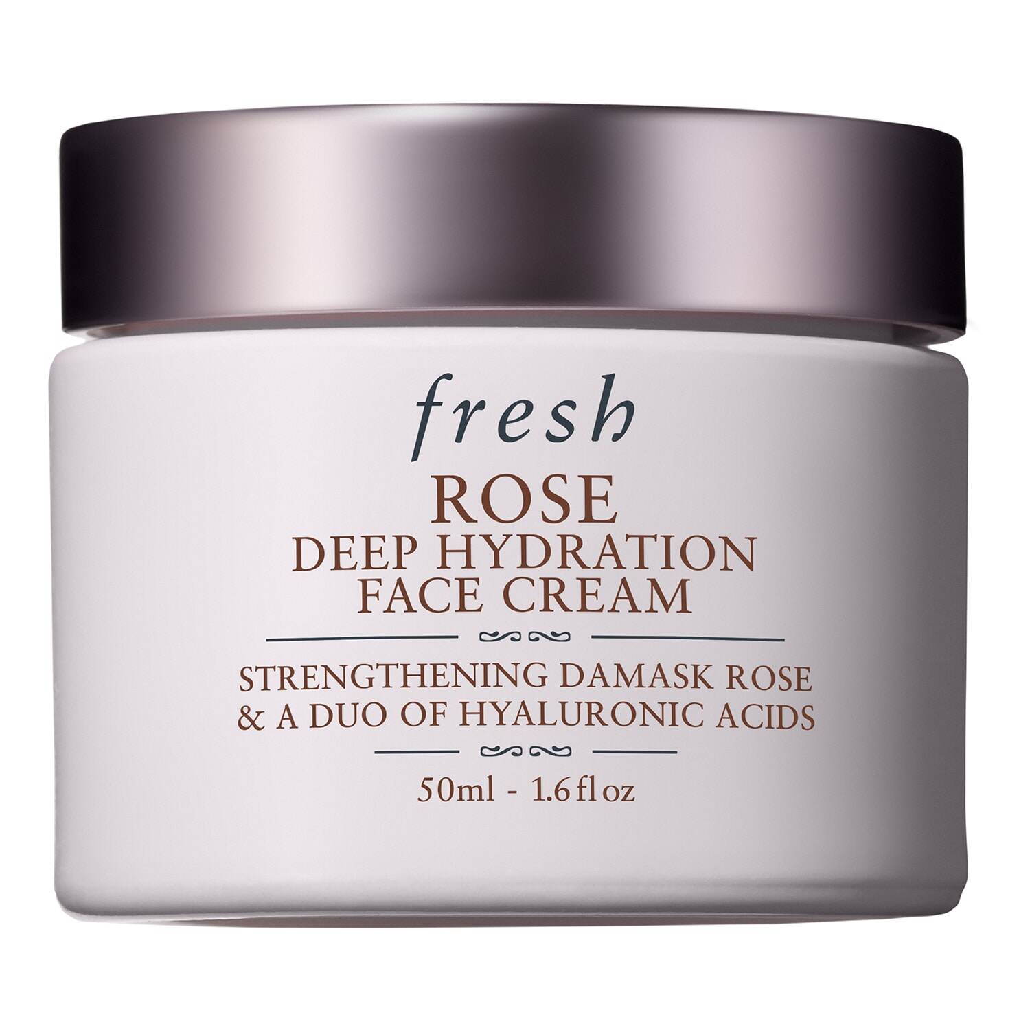 Fresh Rose Face Cream - Hyaluronic Acid Moisturizer Rose Deep Hydration Face Cream 50Ml