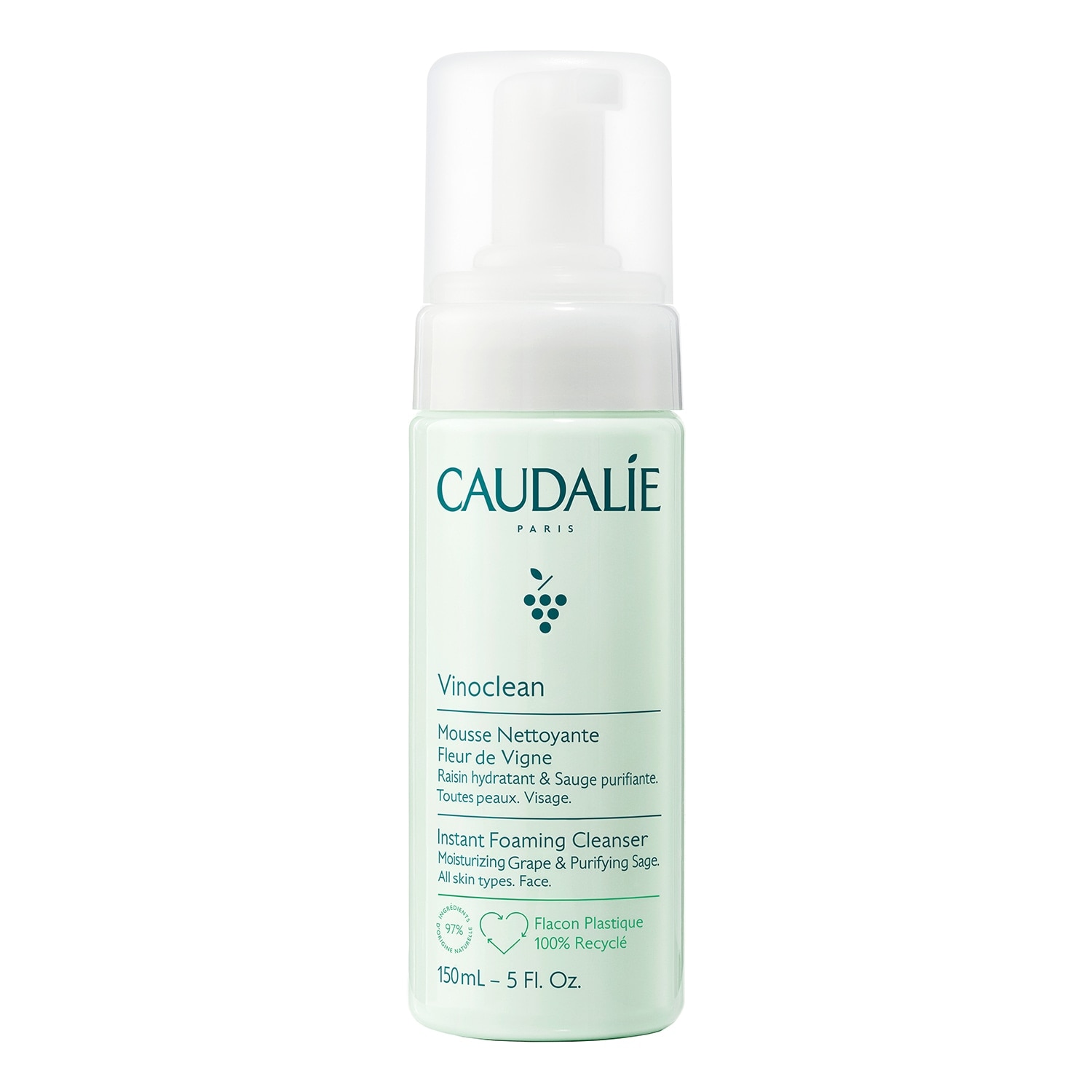 Caudalie Vinoclean Gentle Foam Cleanser 150Ml