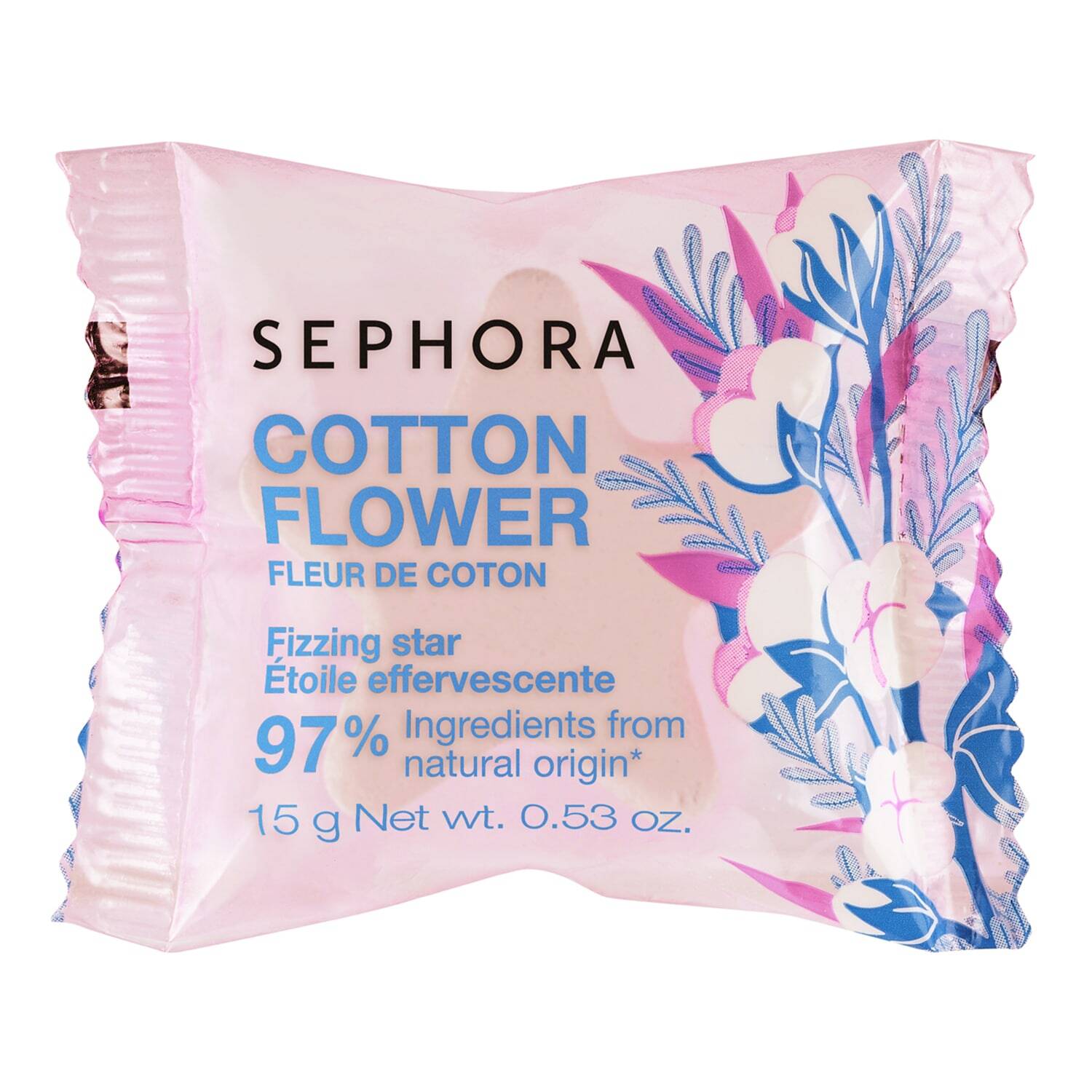 Sephora Collection Fizzing Star Bath Cube 15G Cotton Flower