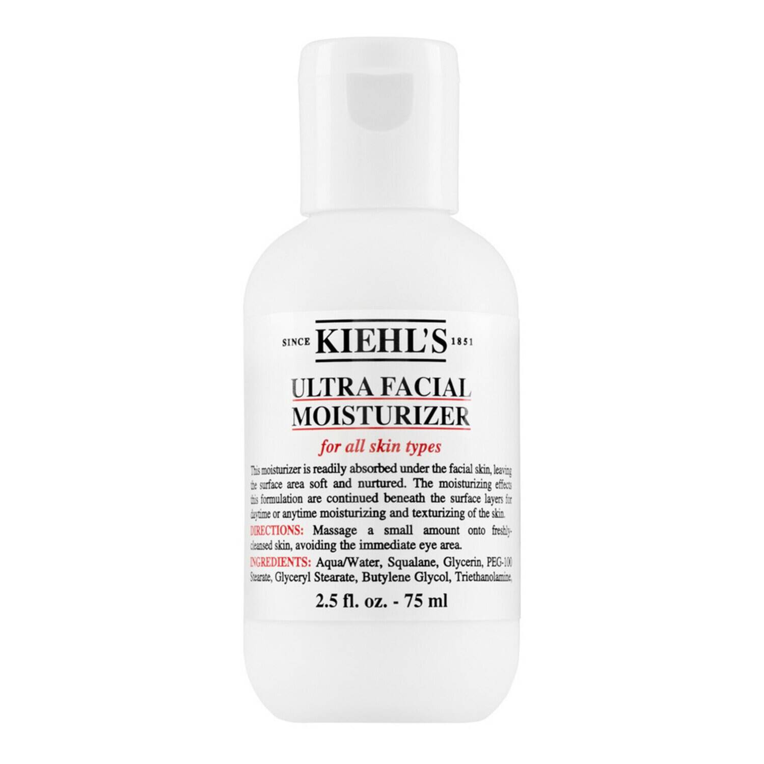 Kiehls Cream Kiehl's Ultra Facial Moisturiser 75Ml - Image 3