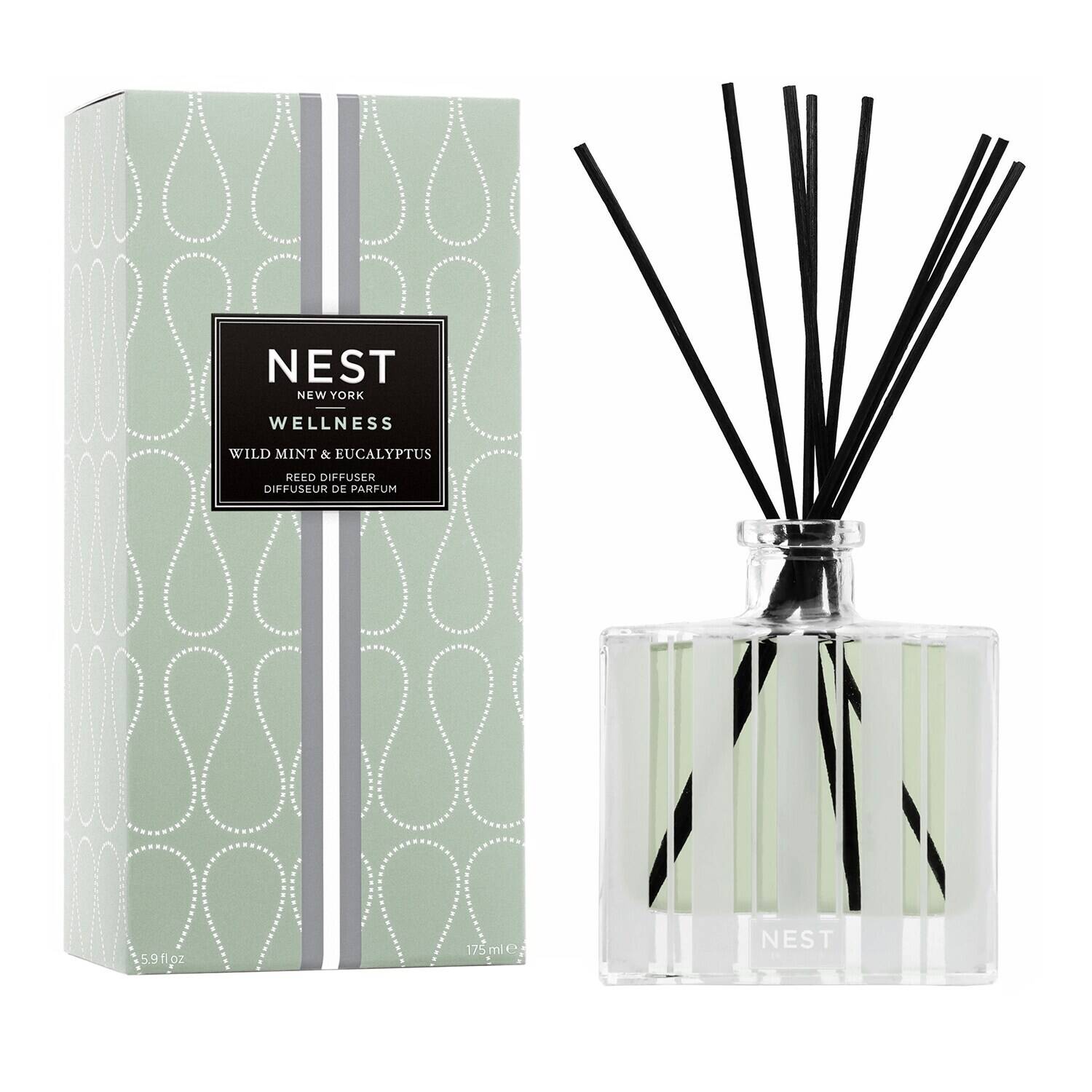 Nest New York Wild Mint & Eucalyptus Reed Diffuser 175Ml