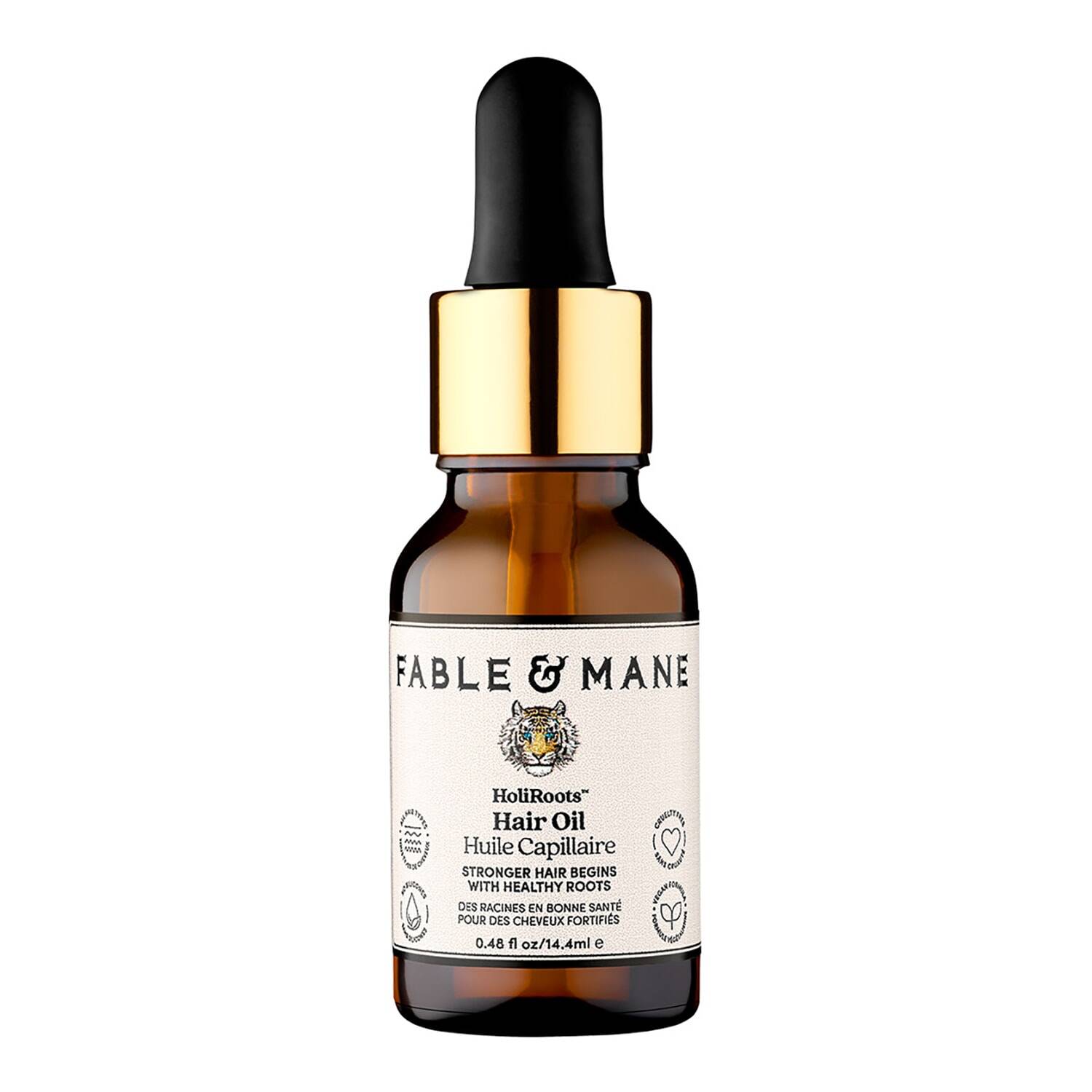 Fable & Mane Holiroots Pre-Wash Strengthening Treatment Hair Oil 14.4Ml