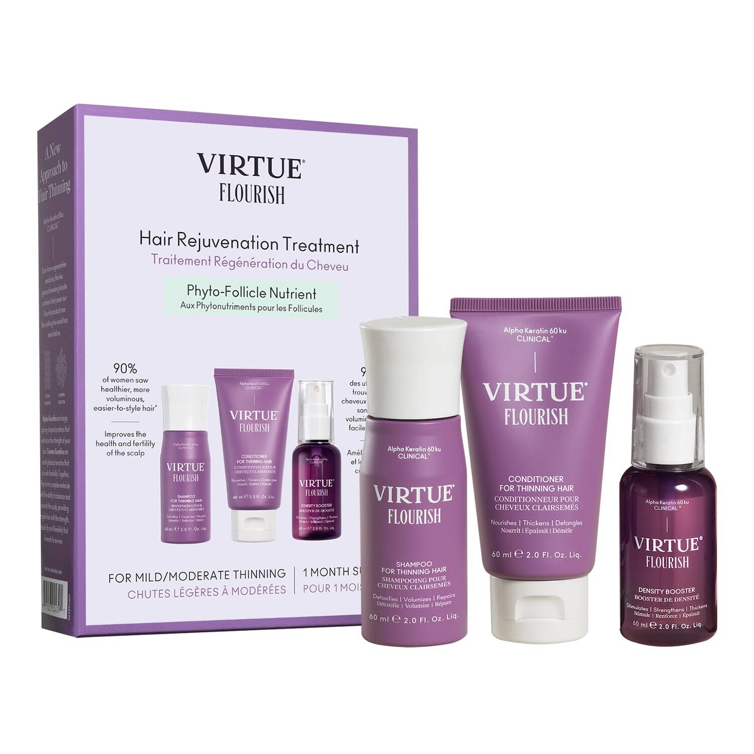Virtue Hair Rejuvenation Treatment Kit 3X60Ml