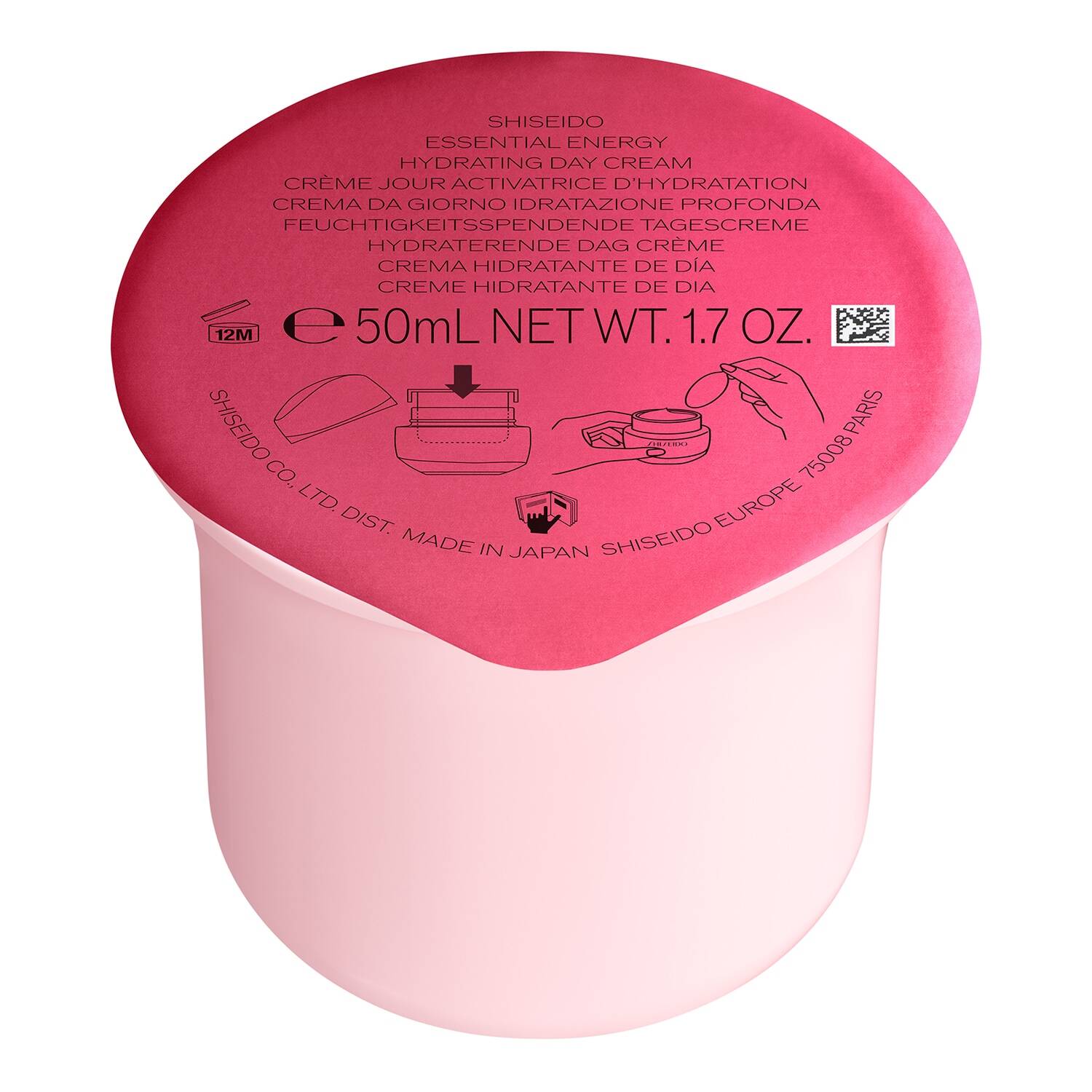 Shiseido Hydrating Day Cream Refill Essential Energy Day Cream 50Ml Refill