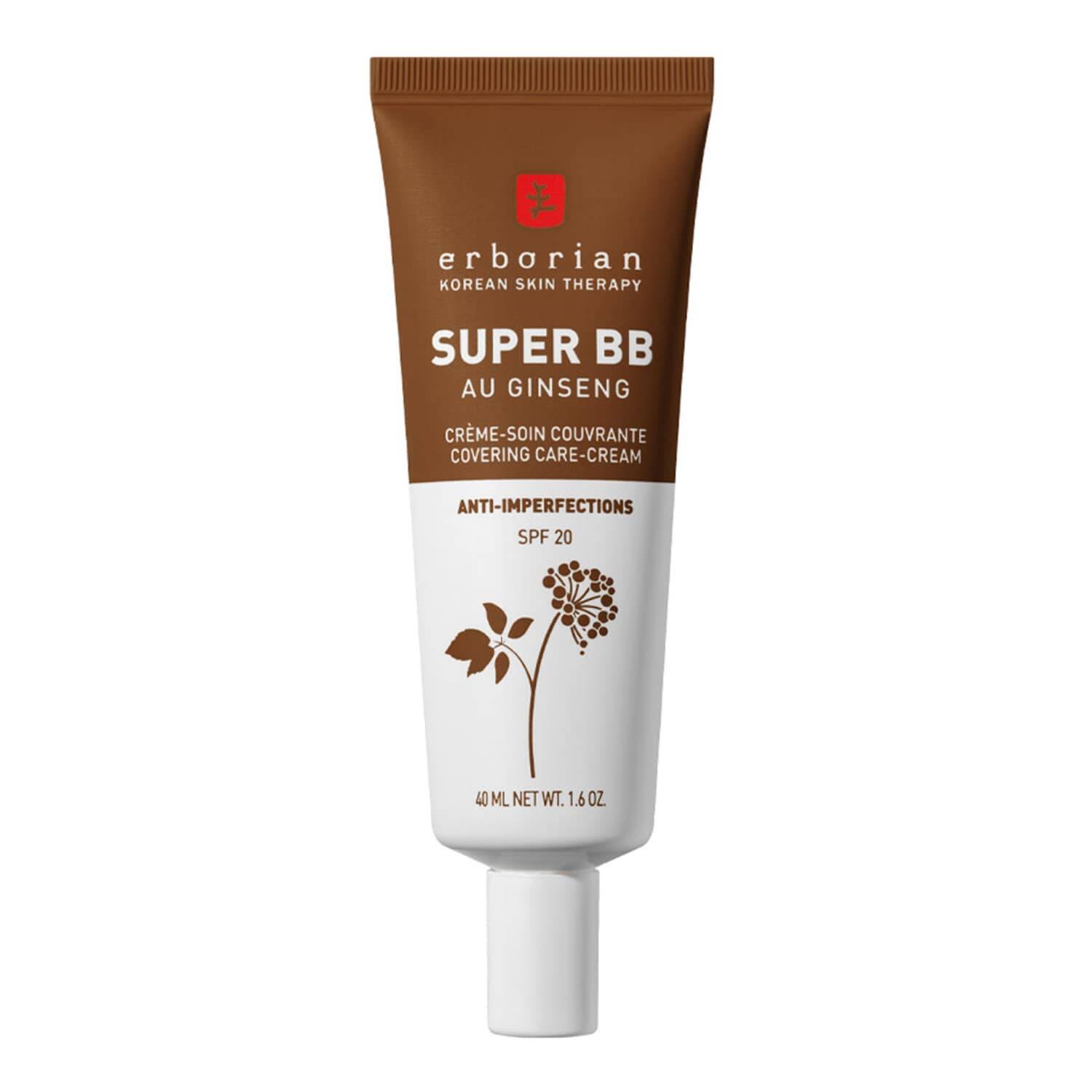 Erborian Super Bb Full Coverage Bb Cream For Acne Prone Skin Chocolat 40Ml