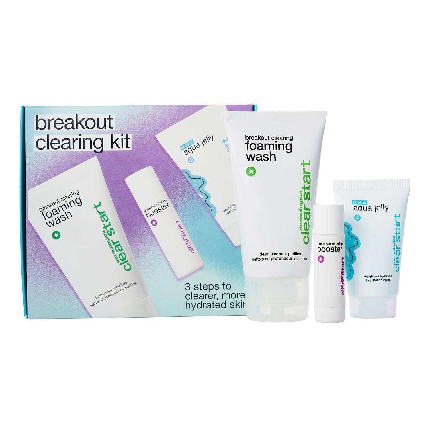 Dermalogica Breakout Clearing Kit - Face Treatments Set 75Ml + 10Ml + 25Ml