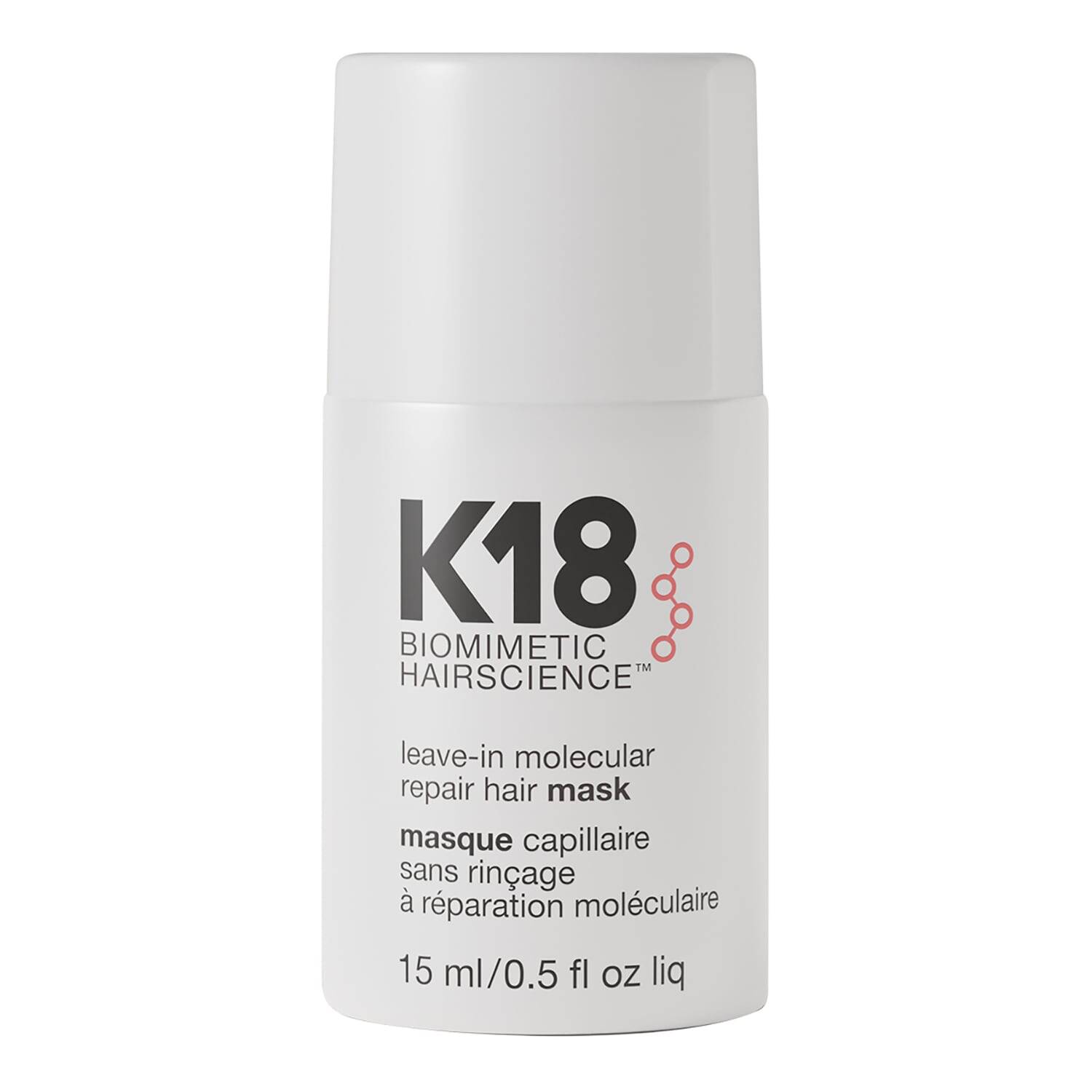 K18 Leave-in Molecular Repair Hair Mask - Treatment for Damaged Hair 15ml image