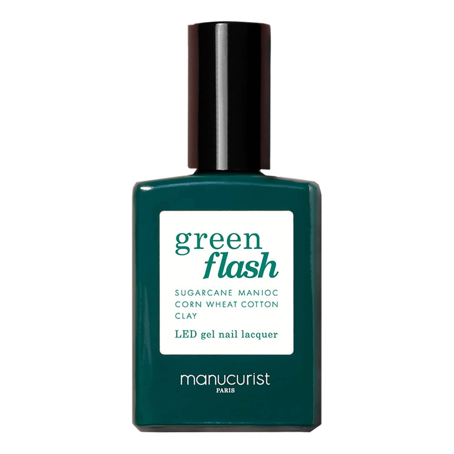 Manucurist Led Nail Polish Green Flash 15Ml Milky White