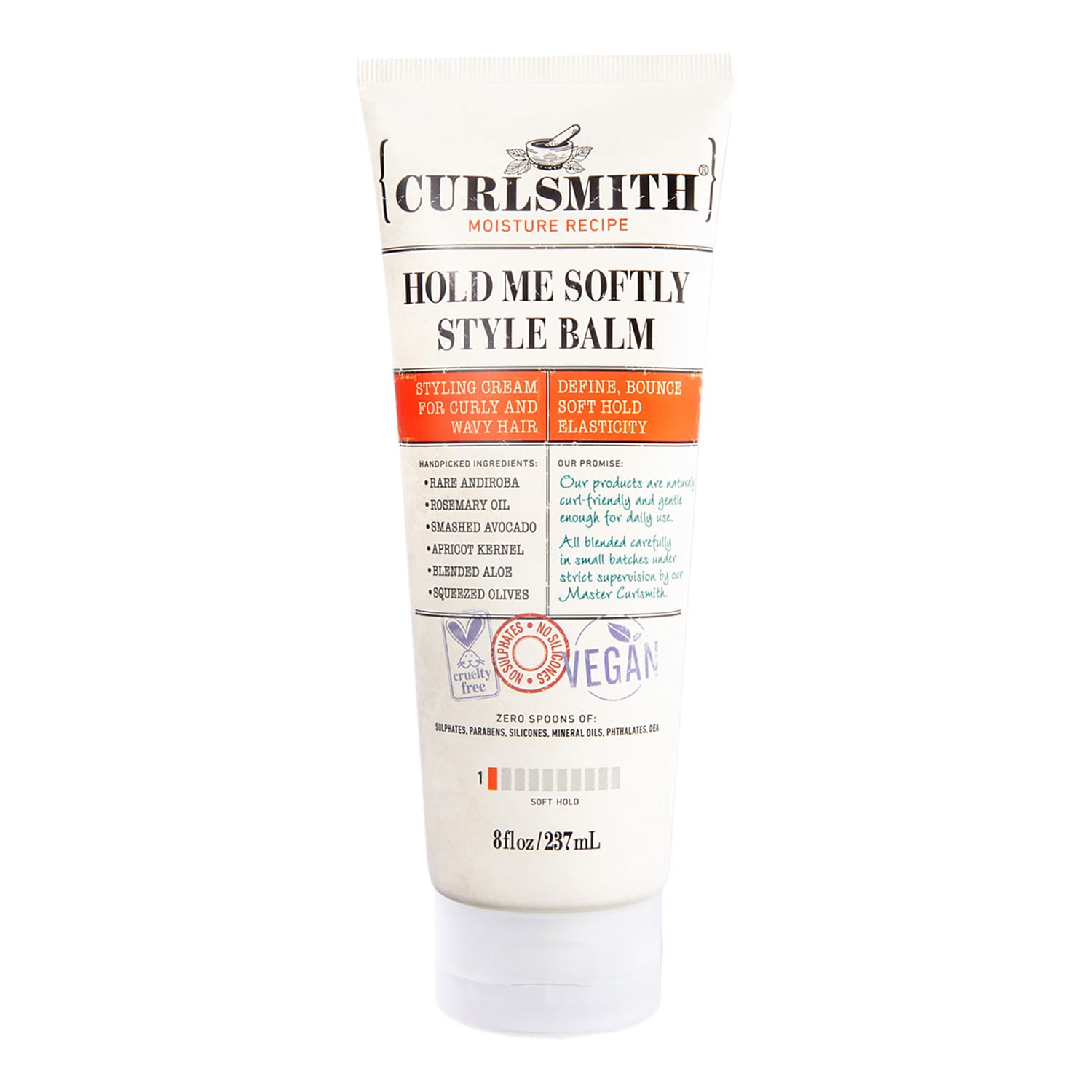 Curlsmith - Hold Me Softly Style Balm - Vegan Soft Hold Styling Cream For Wavy And Curly Hair, Natural Look (237Ml) - Image 3