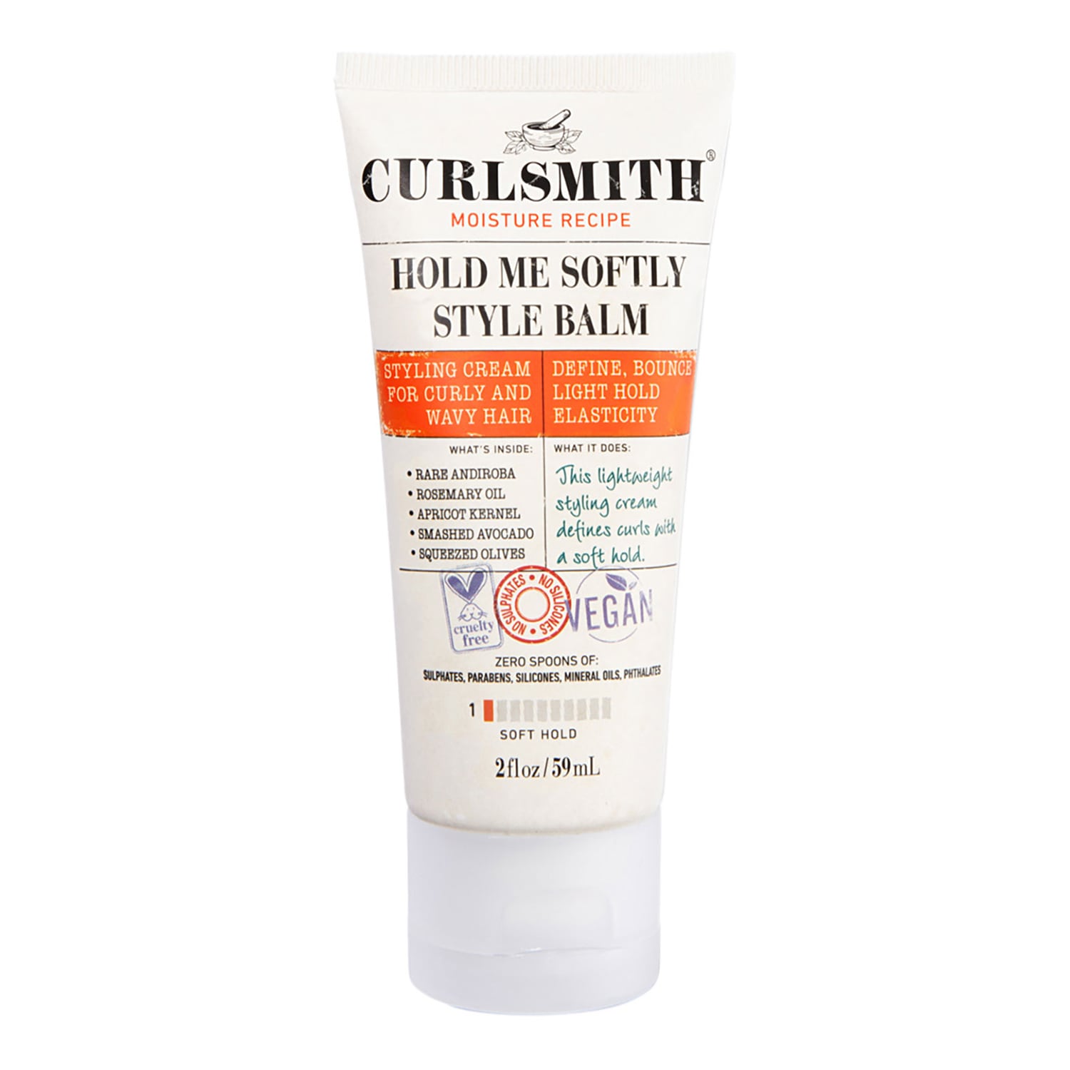 Curlsmith - Hold Me Softly Style Balm - Vegan Soft Hold Styling Cream for Wavy and Curly Hair, Natural Look - Image 4