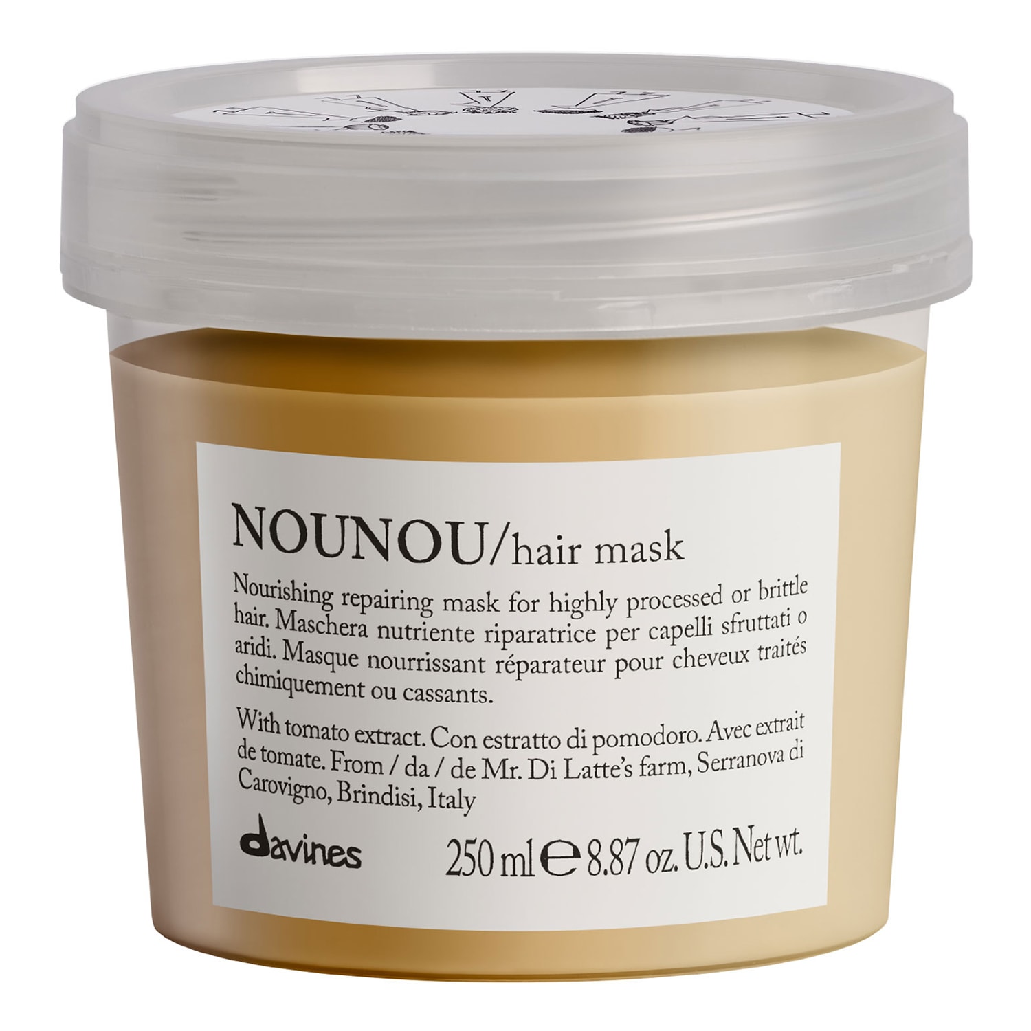 Davines Nounou Hair Mask 250Ml