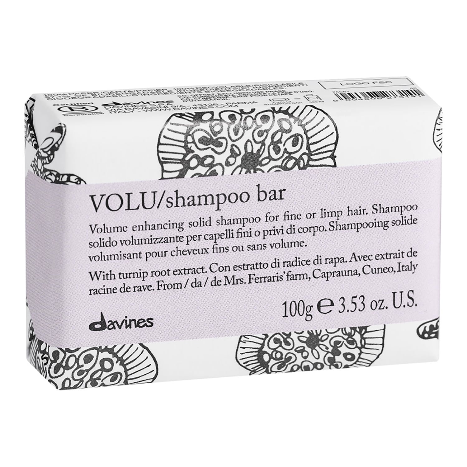 Davines Solid Shampoo Bar Volu 100G
