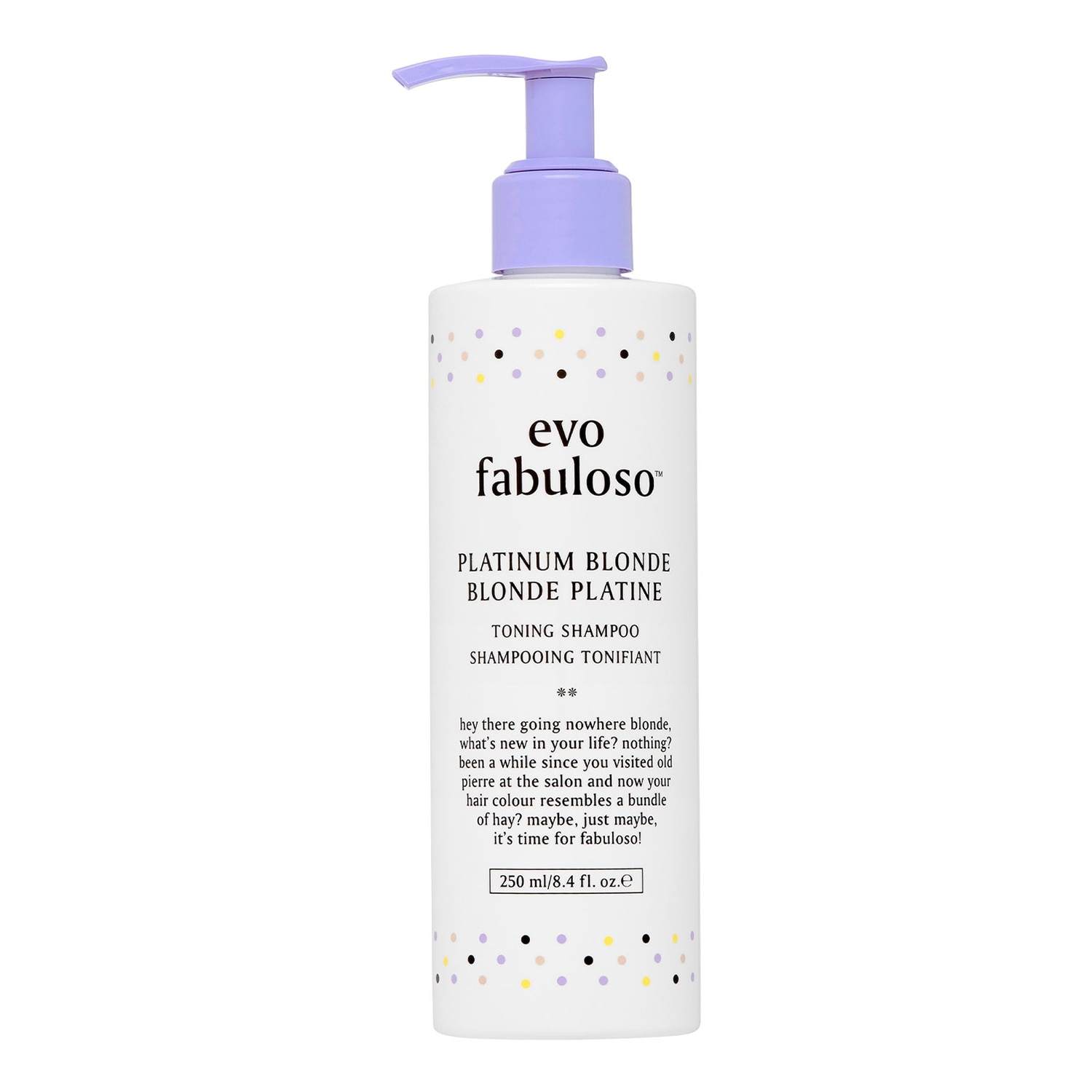 Evo Hair Evo Fabuloso Platinum Blonde Toning Shampoo 250Ml