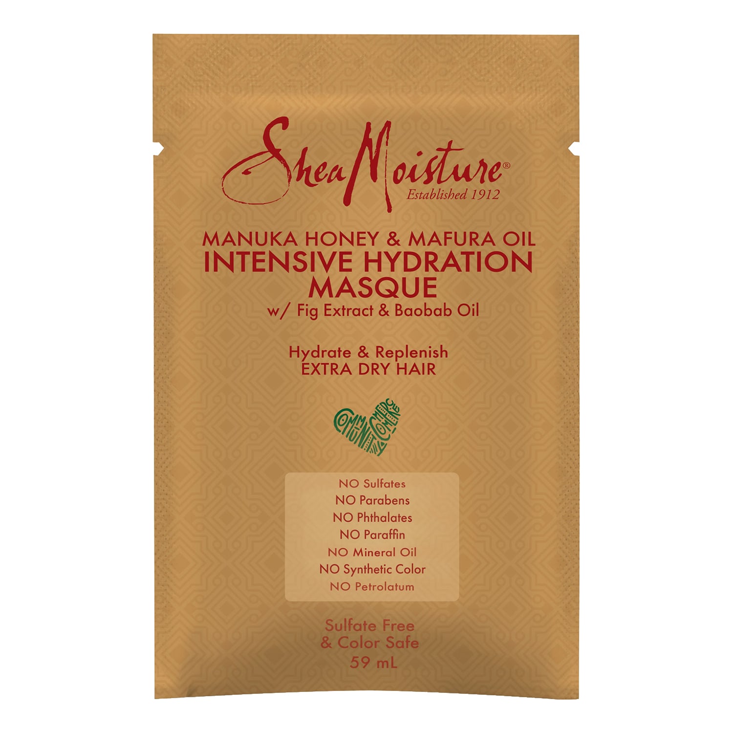 Shea Moisture Sheamoisture Manuka Honey & Mafura Oil Hair Masque Cream 3 x 59ml - Image 4