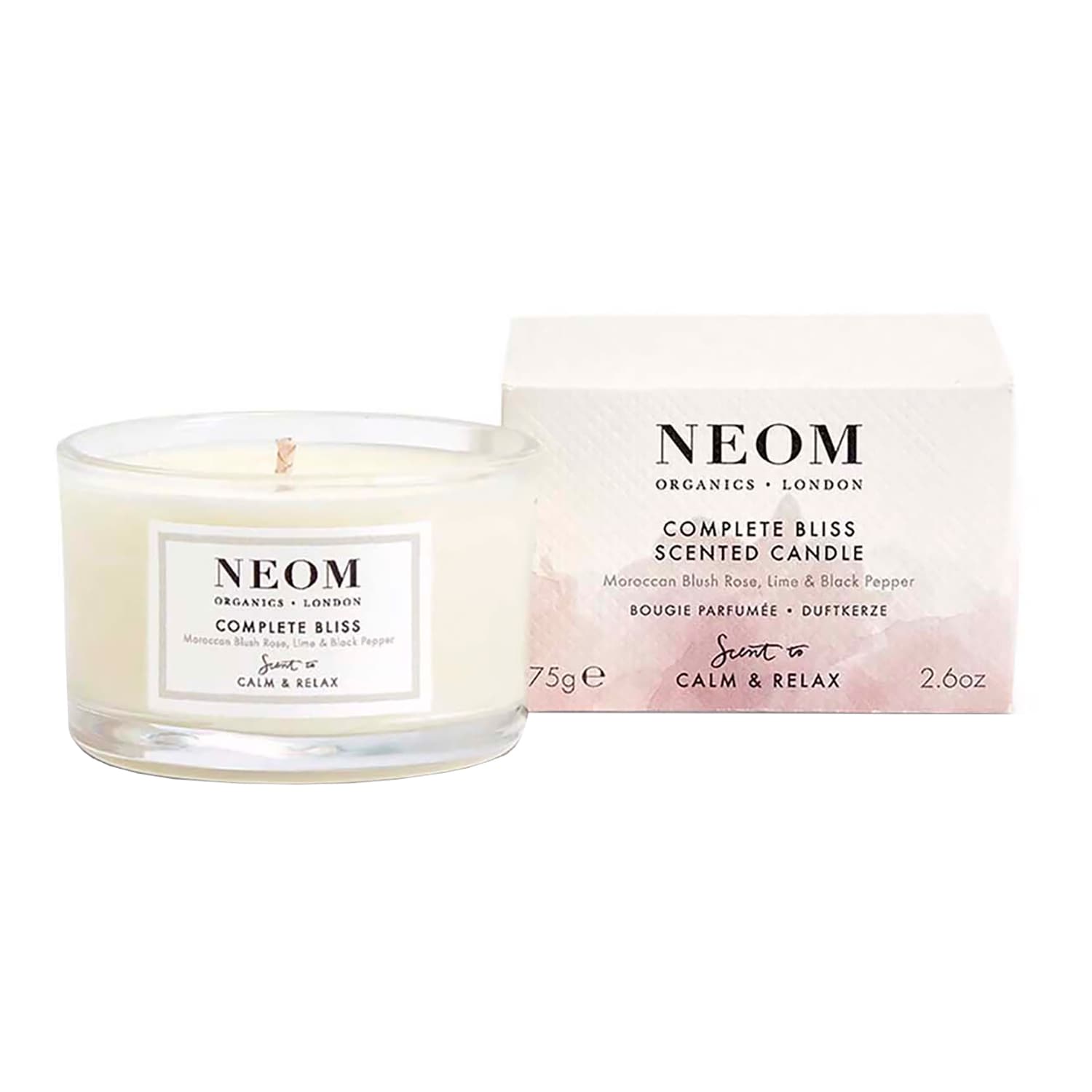Neom Wellbeing Complete Bliss Scented Candle 75G