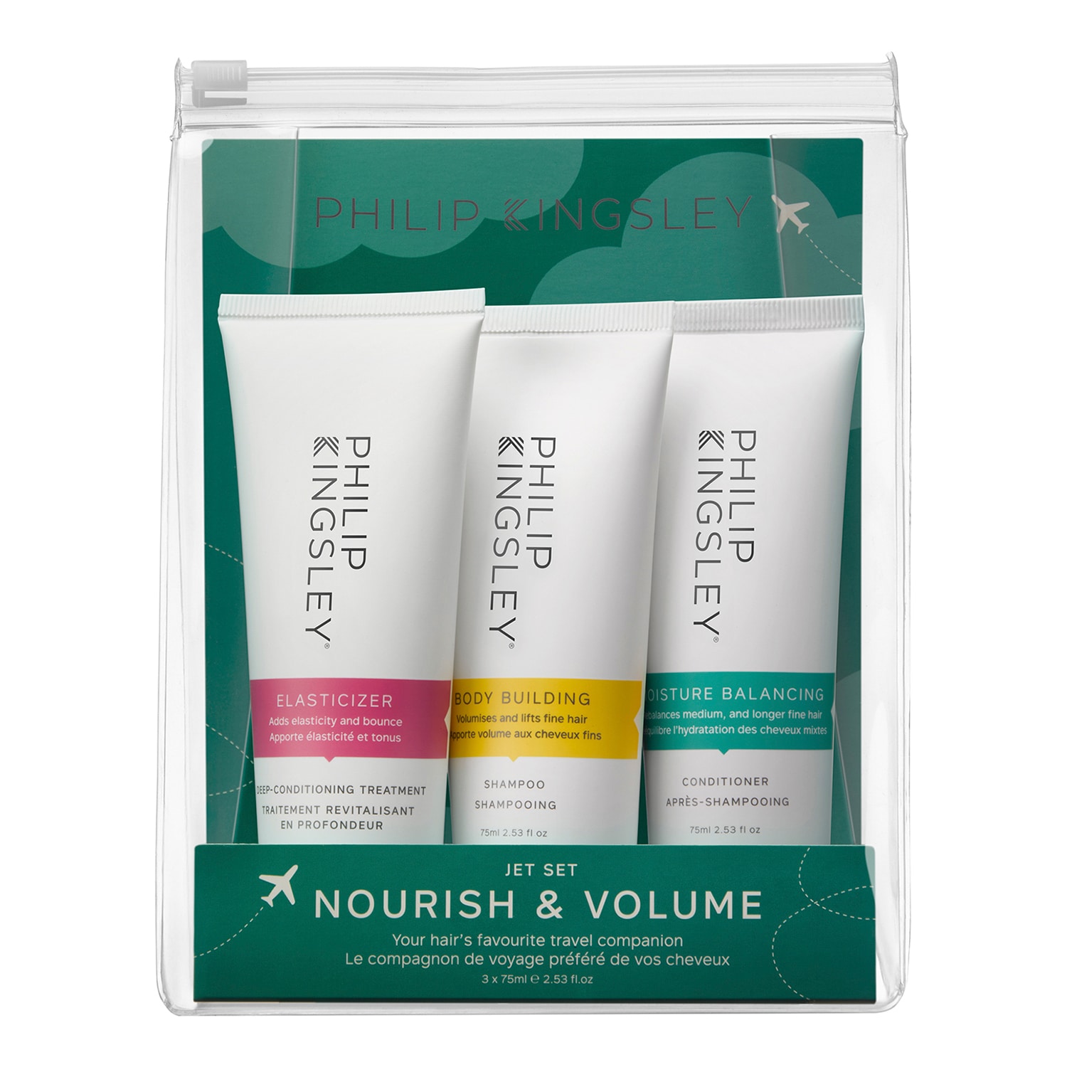 Philip Kingsley Unisex Clear Nourish & Volume Jet Set In - Image 5